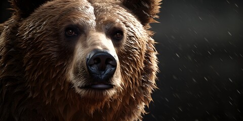 Fototapeta premium Realistic Bear Illustration