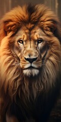 Fototapeta premium Realistic Lion Illustration
