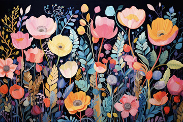 Fototapeta na wymiar Floral Background Floral Wallpaper Floral Image Flower Background Flower Image Flower Wallpaper Floral Illustration