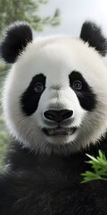 Obraz premium Realistic Panda Illustration