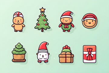 Cute Christmas Illustration Assets