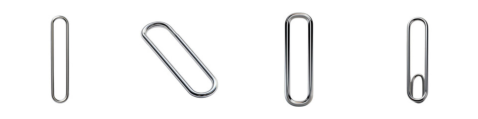 Paper clip Hyperrealistic Highly Detailed Isolated On Transparent Background Png File
