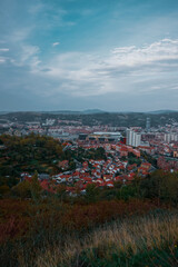 aerial view of Bilbao city, basque country, Spain. travel destination