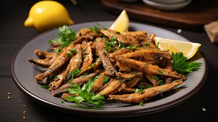 Hamsi tava, also known as fried anchovies, is commonly used in turkey