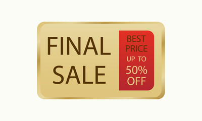 Hot sale price offer deal vector label template