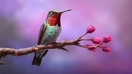 A hummingbird named Anna perches.