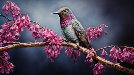 A hummingbird named Anna perches.