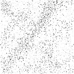 Distressed black grain texture on white.