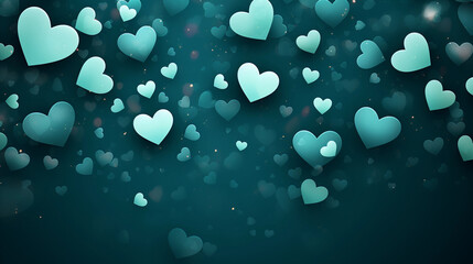 green hearts wallpaper
