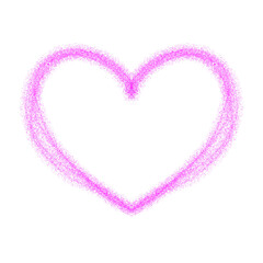 pink heart made of paper