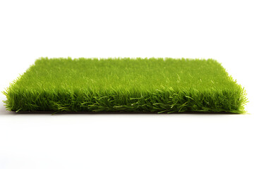 artificial grass on white background AI generative