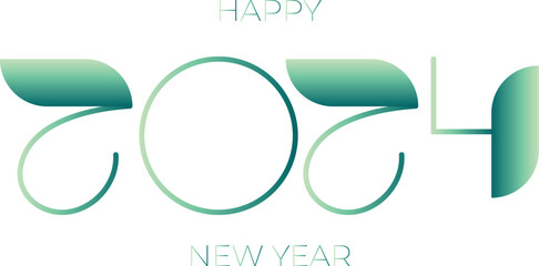 Happy New Year 2024! Vector design 