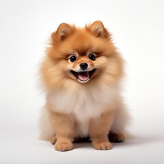 Obraz premium Ultra-Realistic Pomeranian Portrait Captured with Canon EOS 5D Mark IV and 50mm Prime Lens
