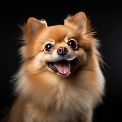 Ultra-Realistic Pomeranian Portrait Captured with Canon EOS 5D Mark IV and 50mm Prime Lens