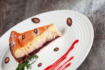 Tasty fresh sweet food dish