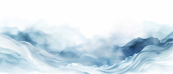Fototapeta premium ocean free watercolour art