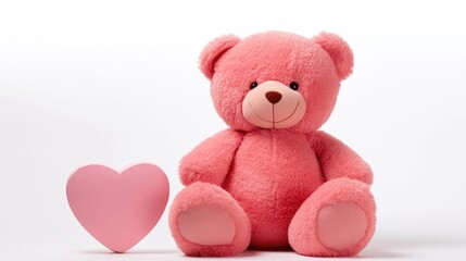 emotional masterpiece with a surprise gift— a teddy bear expressing love and emotions on Valentine's Day.