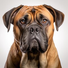 Obraz premium Ultra-Realistic Bullmastiff Portrait Captured on Nikon D850 with 50mm Prime Lens