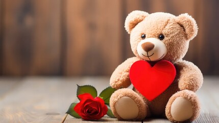 emotional masterpiece with a surprise gift&mdash; a teddy bear expressing love and emotions on Valentine's Day.