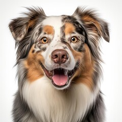 Australian Shepherd Portrait: Ultra-Realistic Image with Nikon D850 and 50mm Lens