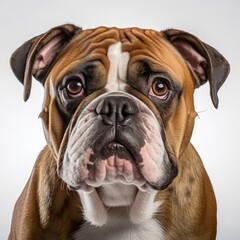 Fototapeta premium English Bulldog Portrait Captured with Nikon D850 and 50mm f/1.4 Lens