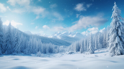 Obraz premium snow covered mountains