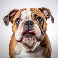 Fototapeta premium English Bulldog Portraiture with Canon EOS R and 50mm Prime Lens
