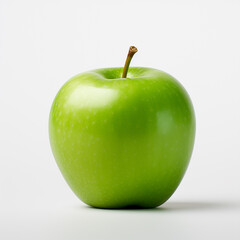 Green apple isolate. Apples on white background.