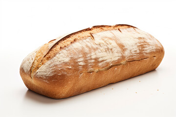 loaf of bread on isolated background 