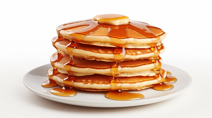 Picture of pancakes covered with honey
 - obrazy, fototapety, plakaty