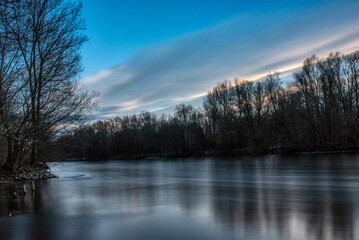 Fototapeta premium Otok ljubezni - Island of love near Mura River