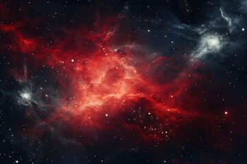 red and white stars in space,