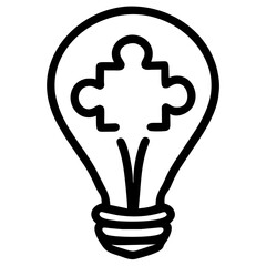 light bulb icon on white background