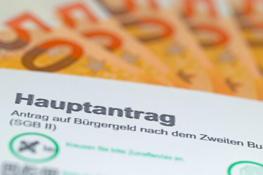 Vordruck f&uuml;r Hauptantrag f&uuml;r B&uuml;rgergeld
