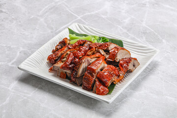 Asian cuisine - roasted duck with skin