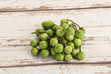 Raw ripe wild pea eggplant
