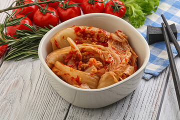 Korean food - spicy Kimchi cabbage