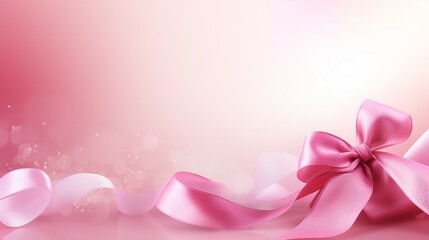 Valentine's day card, background february 14, wallpaper,  pink background with ribbon