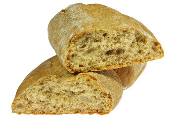 Frisian Keallepoat, a syrup cake that used to only be baked in the winter, isolated on white background