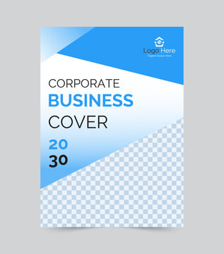 Vector corporate book cover design template and annual report design template