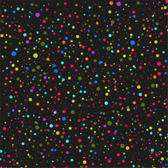 Confettis - Illustration vectorielle présentant une explosion de points de couleurs - Pour les fêtes ou événements comme un anniversaire - Fond joyeux - Décoration multicolore de points - Festivité
