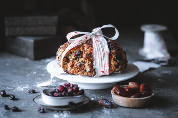 Scandinavian Fruit Bread made of dried fruits and nuts
