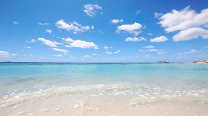 Obraz premium beach with sky. Generative Ai