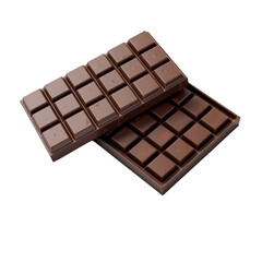 Chocolate isolated on transparent background
