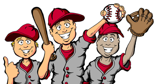 Baseball Kids Cartoon