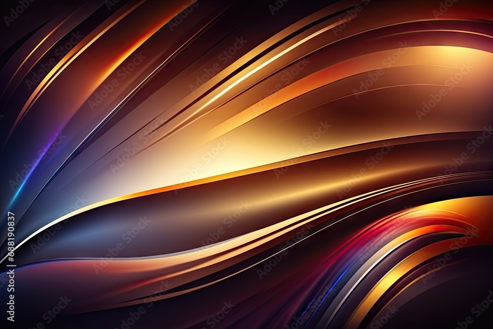 Poster abstract background with wavy lines