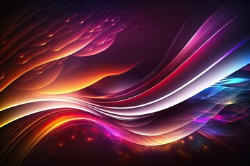 Abstract background, shiny space, futuristic wavy