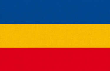 flag of Grand Duchy of Mecklenburg-Strelitz. Historical flag of part of Europe.