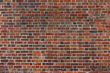 Vintage red brick wall background - 688193006