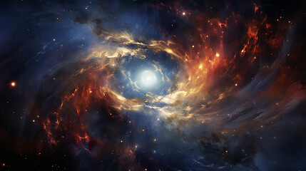 galaxy with swirling stars